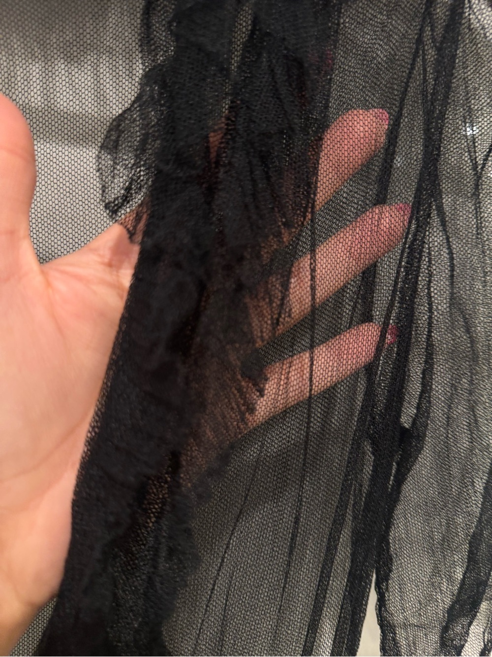 Etro Black Sheer Ruffled Tiered Maxi Dress - Picture 7 of 9